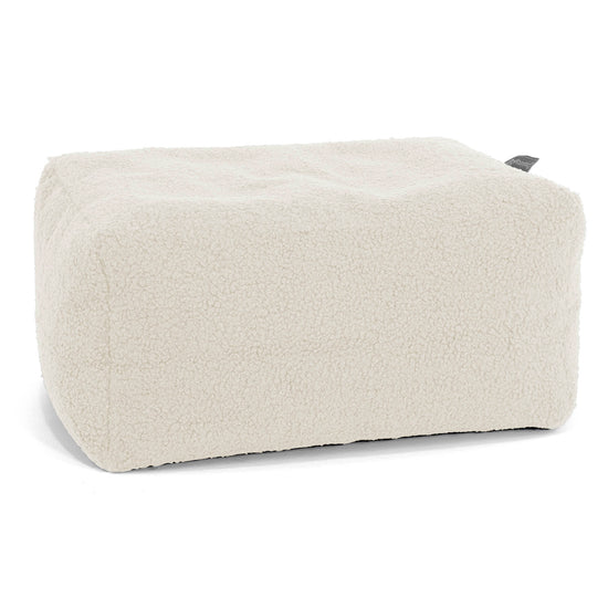 Small Round Footstool - Boucle Ivory 01
