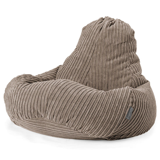 Ultra Lux Gaming Bean Bag Chair - Cord Dovetail Grey 01