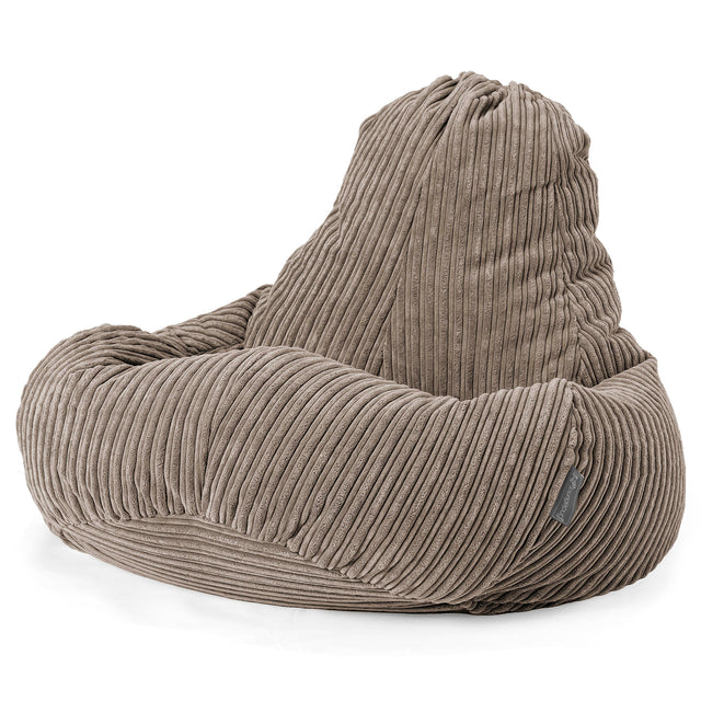 Ultra Lux Gaming Bean Bag Chair - Cord Dovetail Grey 01