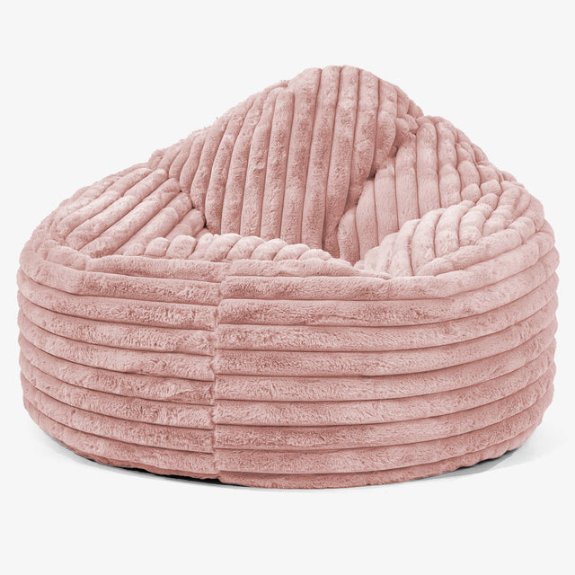 Archi Bean Bag Chair - Ultra Plush Cord Dusty Pink 01