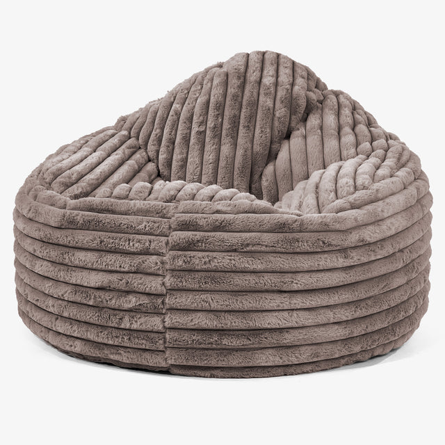 Archi Bean Bag Chair - Ultra Plush Cord Minky 01