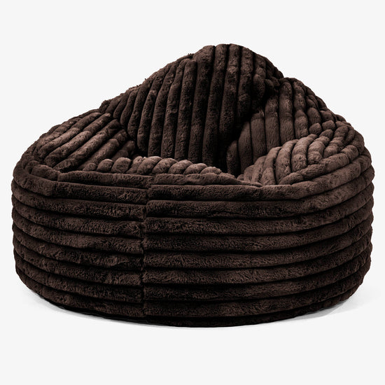 Archi Bean Bag Chair - Ultra Plush Cord Sable 01