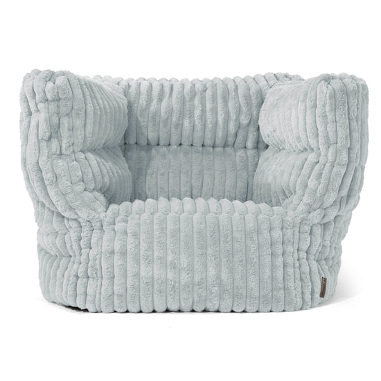 Albert Bean Bag Armchair 2.0 - Ultra Plush Cord Duck Egg Blue 01
