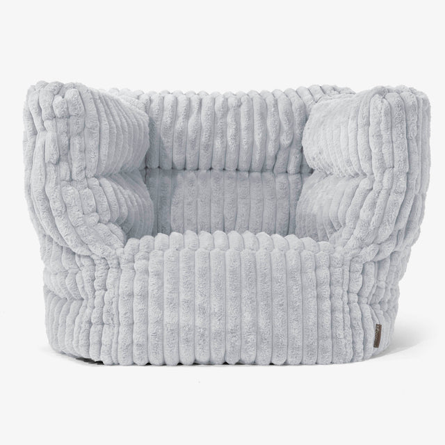 Albert Bean Bag Armchair 2.0 - Ultra Plush Cord Duck Egg Blue 01