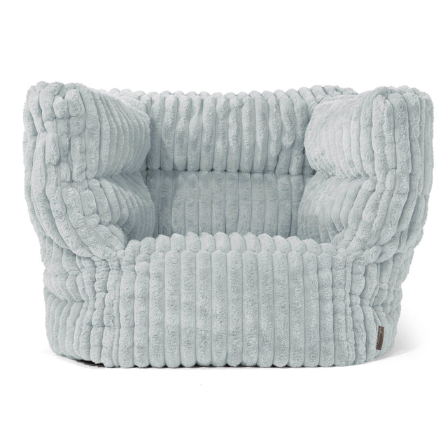 Albert Bean Bag Armchair 2.0 - Ultra Plush Cord Duck Egg Blue 01