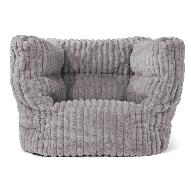 Albert Bean Bag Armchair 2.0 - Ultra Plush Cord Grey 01