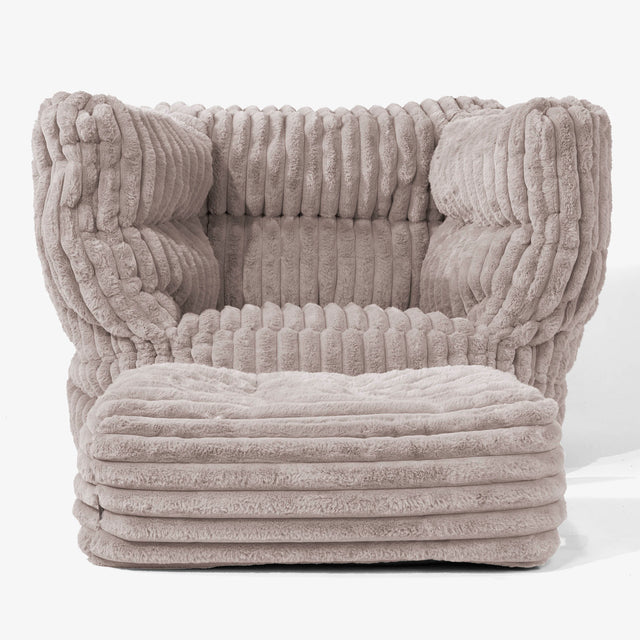 Albert Bean Bag Armchair 2.0 - Ultra Plush Cord Minky 02