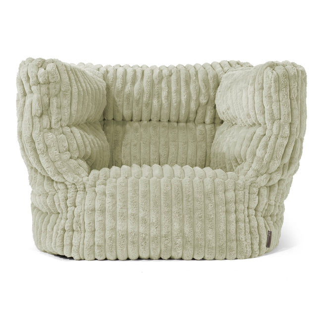 Albert Bean Bag Armchair 2.0 - Ultra Plush Cord Sage Green 01