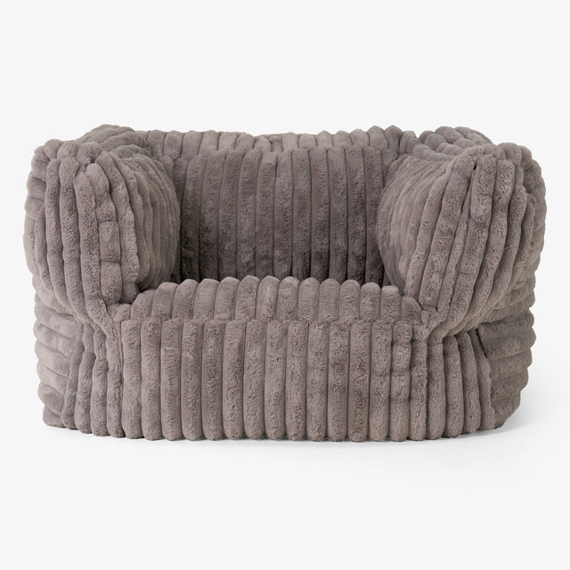 Albert Bean Bag Armchair - Ultra Plush Cord Minky 01