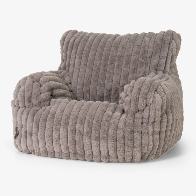 Josephine Bean Bag Armchair - Ultra Plush Cord Minky 01