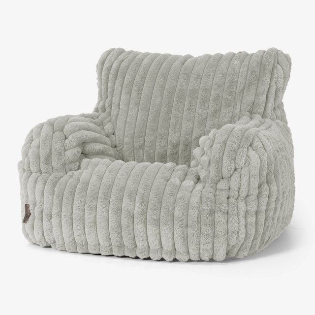Josephine Bean Bag Armchair - Ultra Plush Cord Sage Green 01