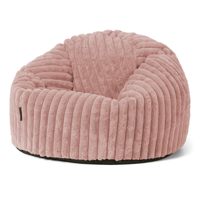 Classic Bean Bag Chair - Ultra Plush Cord Dusty Pink 01