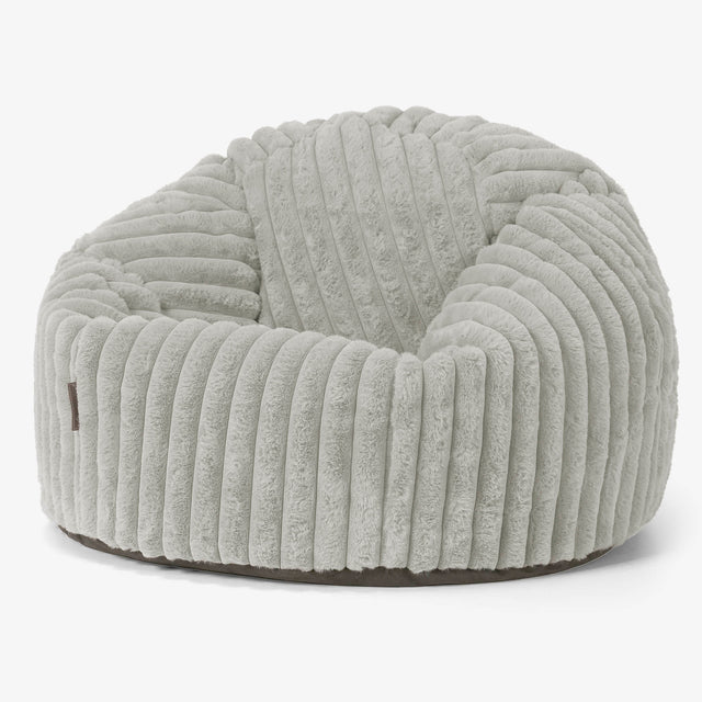Classic Bean Bag Chair - Ultra Plush Cord Sage Green 01