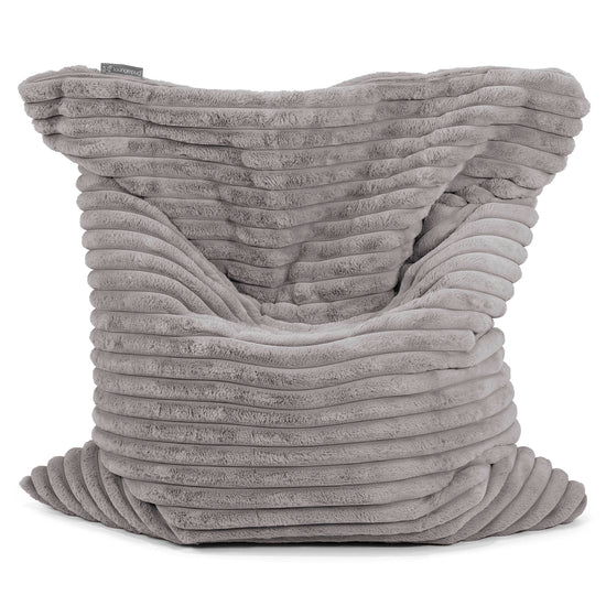 XL Pillow Beanbag - Ultra Plush Cord Grey 01