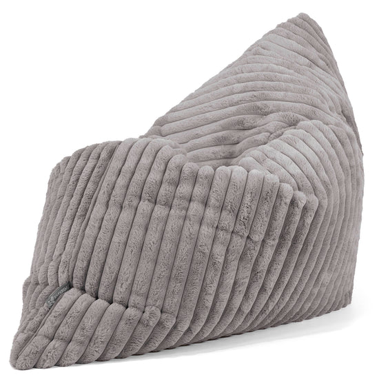 XL Pillow Beanbag - Ultra Plush Cord Grey 02