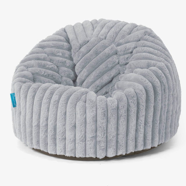 Classic Kids Bean Bag Chair 1-5 yr - Ultra Plush Cord Duck Egg Blue 01