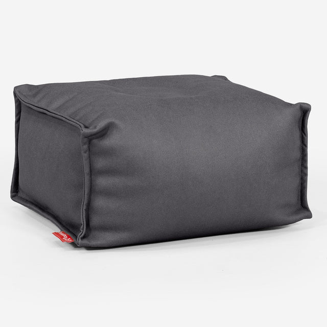 Small Footstool Replacement Cover - Vegan Leather 01