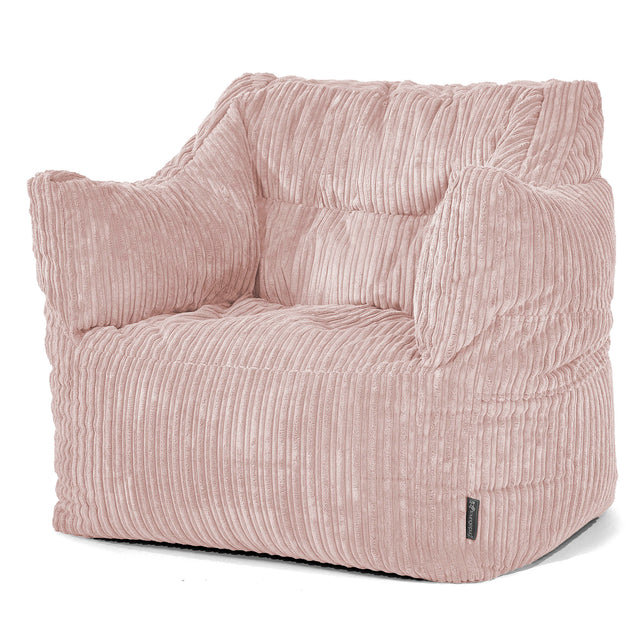 Victor Bean Bag Armchair - Cord Blush Pink 01