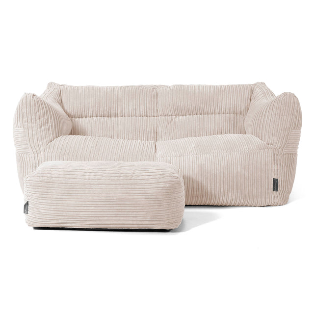 Victor Sofa Bean Bag - Cord Ivory 02