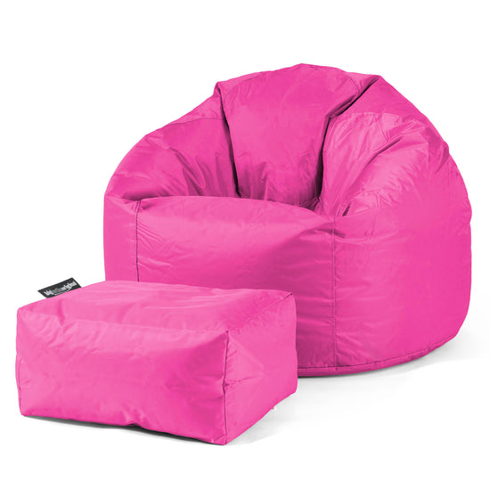 Outdoor Classic Bean Bag Chair - SmartCanvas™ Cerise Pink 02