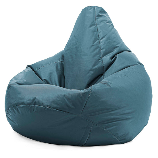 Outdoor Highback Bean Bag Chair - SmartCanvas™ Petrol Blue 01