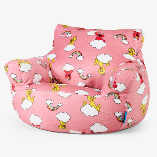 Kids Armchair Bean Bag for Toddlers 1-3 yr - Elmo & Big Bird 01