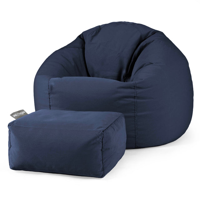 SoleiStorm™ Ultra 2000 h+ Outdoor Classic Bean Bag Chair - Olefin Navy 02