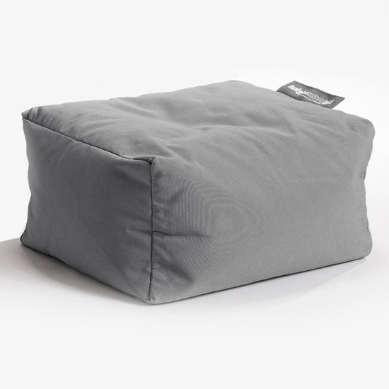 SoleiStorm™ Ultra 2000 h+ Outdoor Small Footstool - Olefin Mid Grey 01