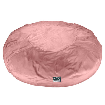 CloudSac 5000 XXXXXL Titanic Memory Foam Beanbag Sofa - Velvet Rose Pink 07