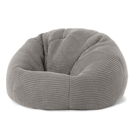 LOUNGE PUG ELLOS KNIT Kids' Bean Bag Chairs CLASSIC Gaming Chair Beanbags GRAPHITE GREY
