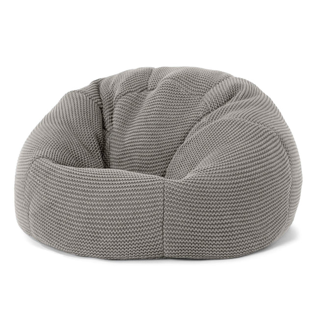 LOUNGE PUG ELLOS KNIT Kids' Bean Bag Chairs CLASSIC Gaming Chair Beanbags GRAPHITE GREY
