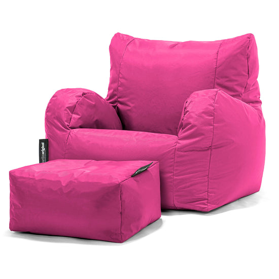 Garden Bean Bag Armchair - SmartCanvas™ Cerise Pink 02