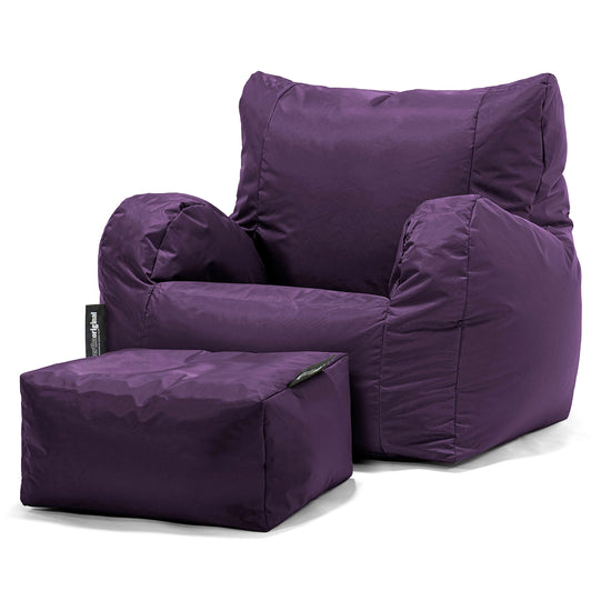 Garden Bean Bag Armchair - SmartCanvas™ Purple 02
