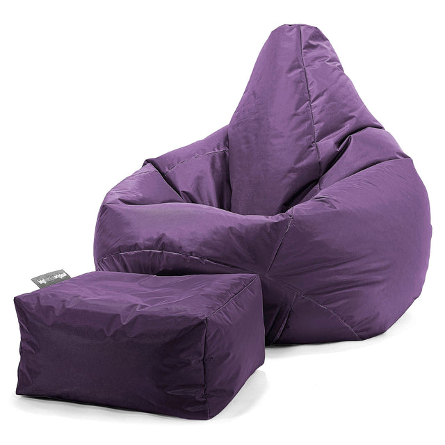 Outdoor Highback Bean Bag Chair - SmartCanvas™ Purple 02