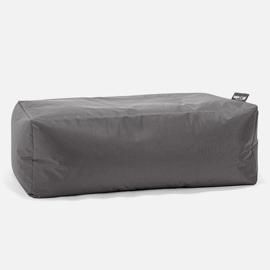 Outdoor Large Footstool - SmartCanvas™ Graphite Grey 01