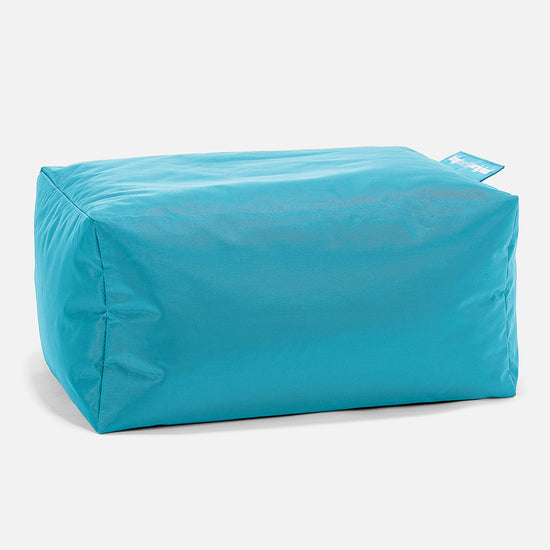 Outdoor Small Footstool - SmartCanvas™ Aqua Blue 01