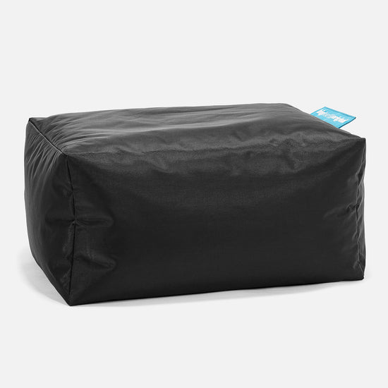 Outdoor Small Footstool - SmartCanvas™ Black 01