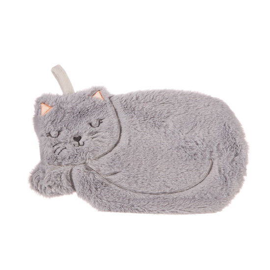 Grey Cat Hot Water Bottle 01