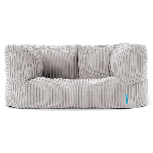 Albert Kids Sofa Bean Bag 2-6 yr - Cord Aluminium Silver 01