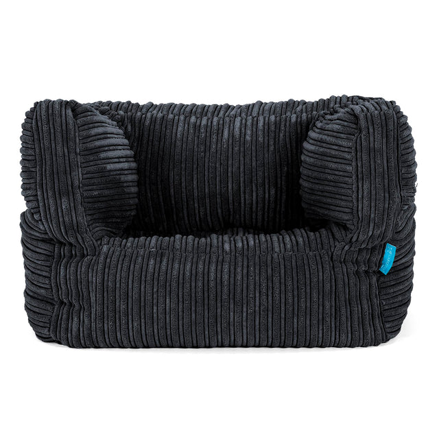 Albert Children's Bean Bag Armchair for Toddlers 1-3 yr - Cord Black 01