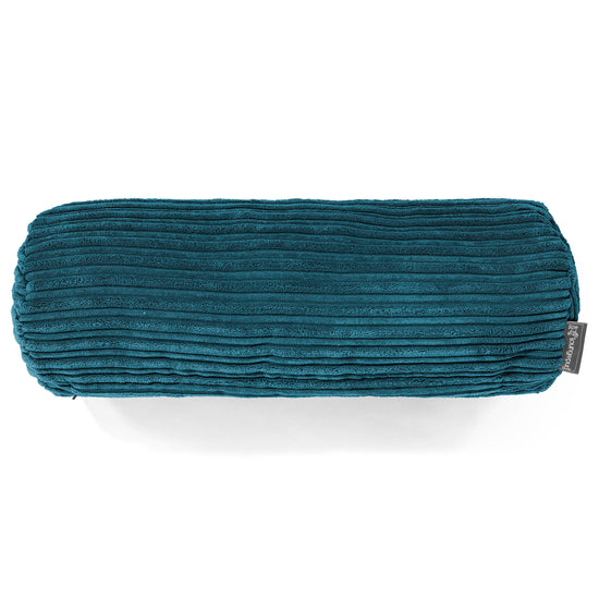 Bolster Scatter Cushion 20 x 55cm - Cord Teal Blue 02