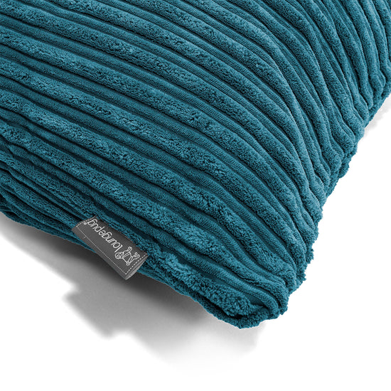 Bolster Scatter Cushion 20 x 55cm - Cord Teal Blue 03