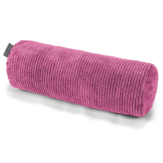 Bolster Scatter Cushion 20 x 55cm - Pom Pom Pink 01
