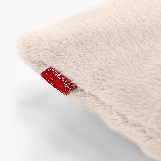 Bolster Scatter Cushion 20 x 55cm - Teddy Faux Fur Cream 03