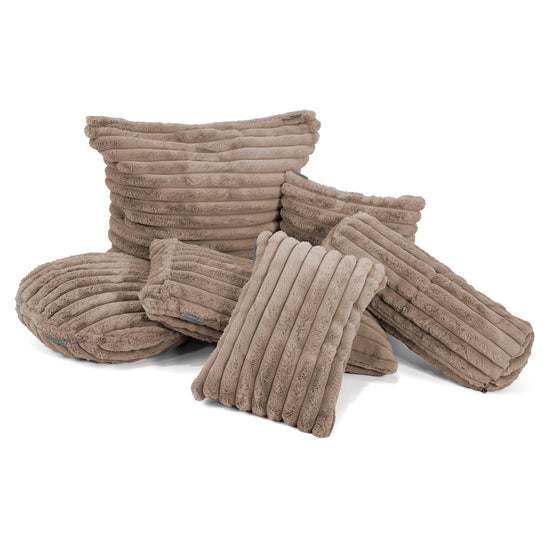 Bolster Scatter Cushion Cover 20 x 55cm - Ultra Plush Cord Minky 03