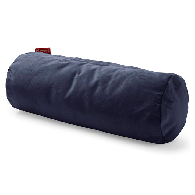 Bolster Throw Pillow Cover 20 x 55cm - Velvet Midnight Blue 01