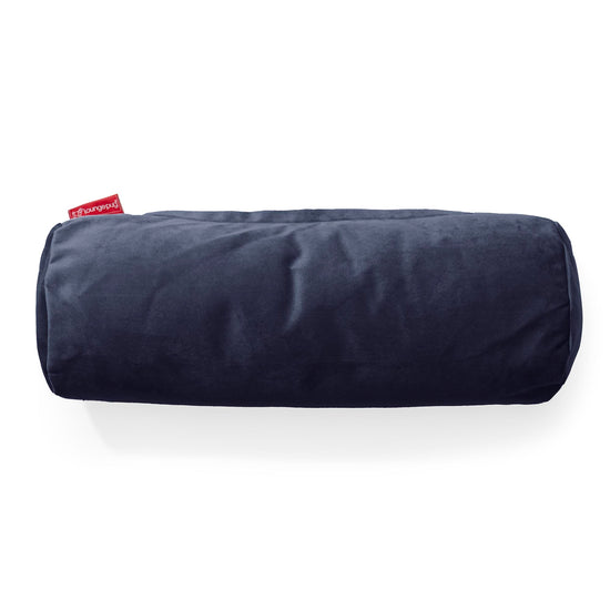 Bolster Throw Pillow Cover 20 x 55cm - Velvet Midnight Blue 02