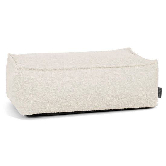 Large Footstool - Boucle Ivory 01