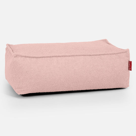 Large Footstool - Boucle Pink 01