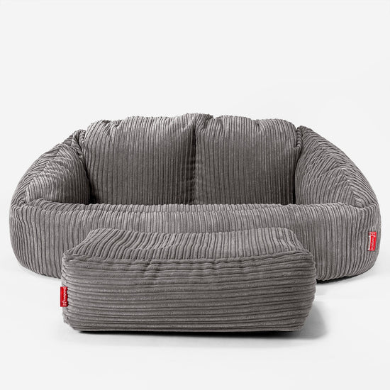 Bubble Sofa Bean Bag - Cord Graphite Grey 02